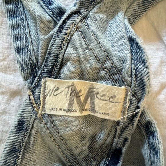 Free People Ziggy Shortalls in Powder Blue, Medium, like new! - Picture 5 of 5